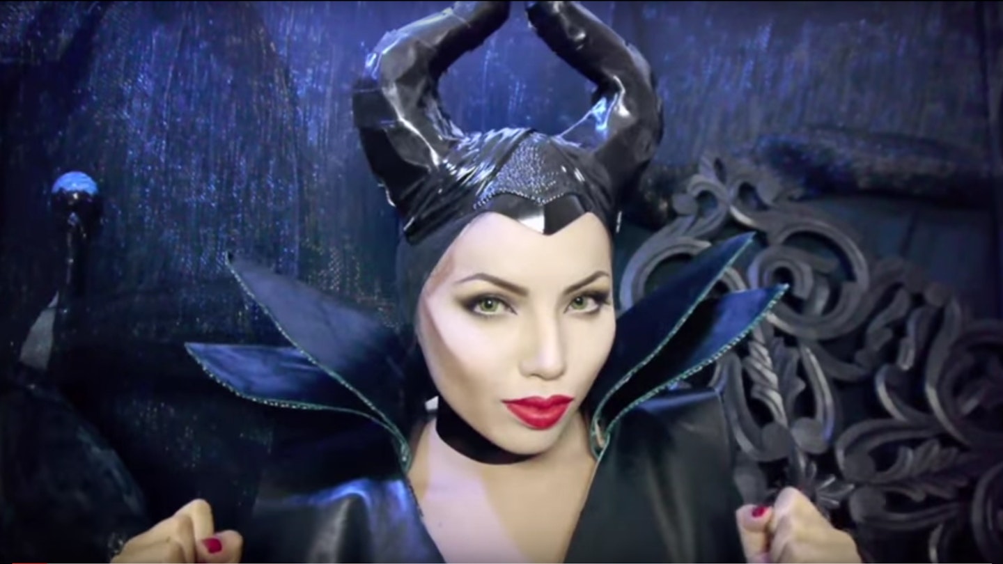 A Maleficent make-up tutorial 