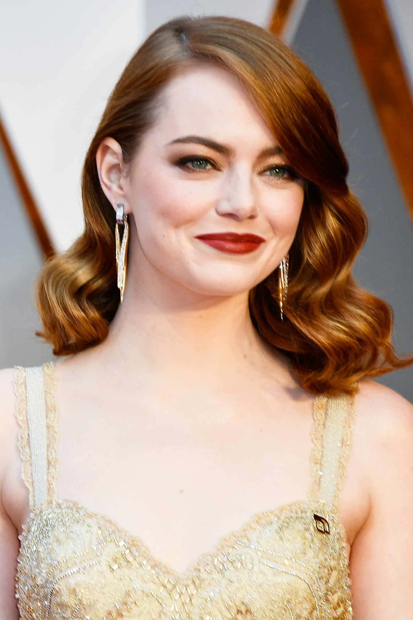 emma stone makeup oscars 2017