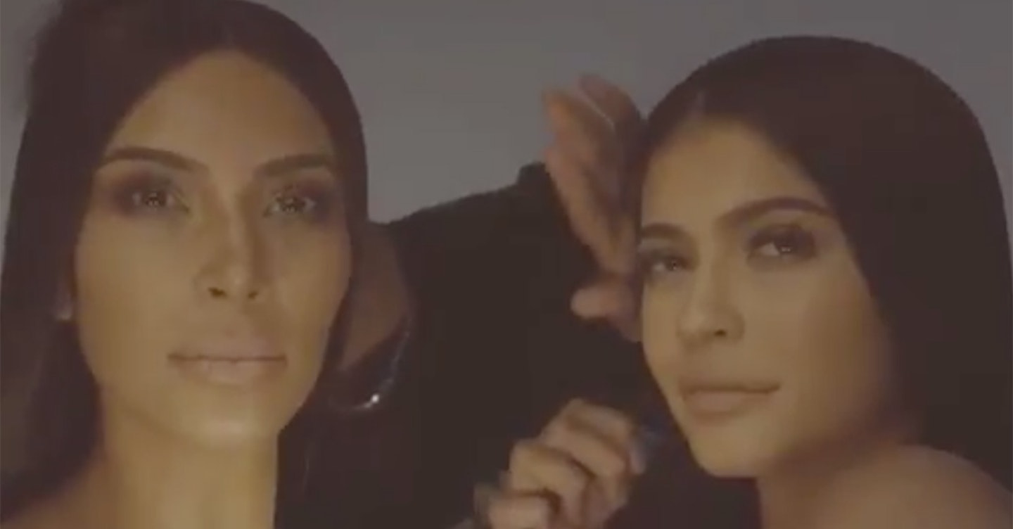 Kylie Jenner and Kim Kardashian