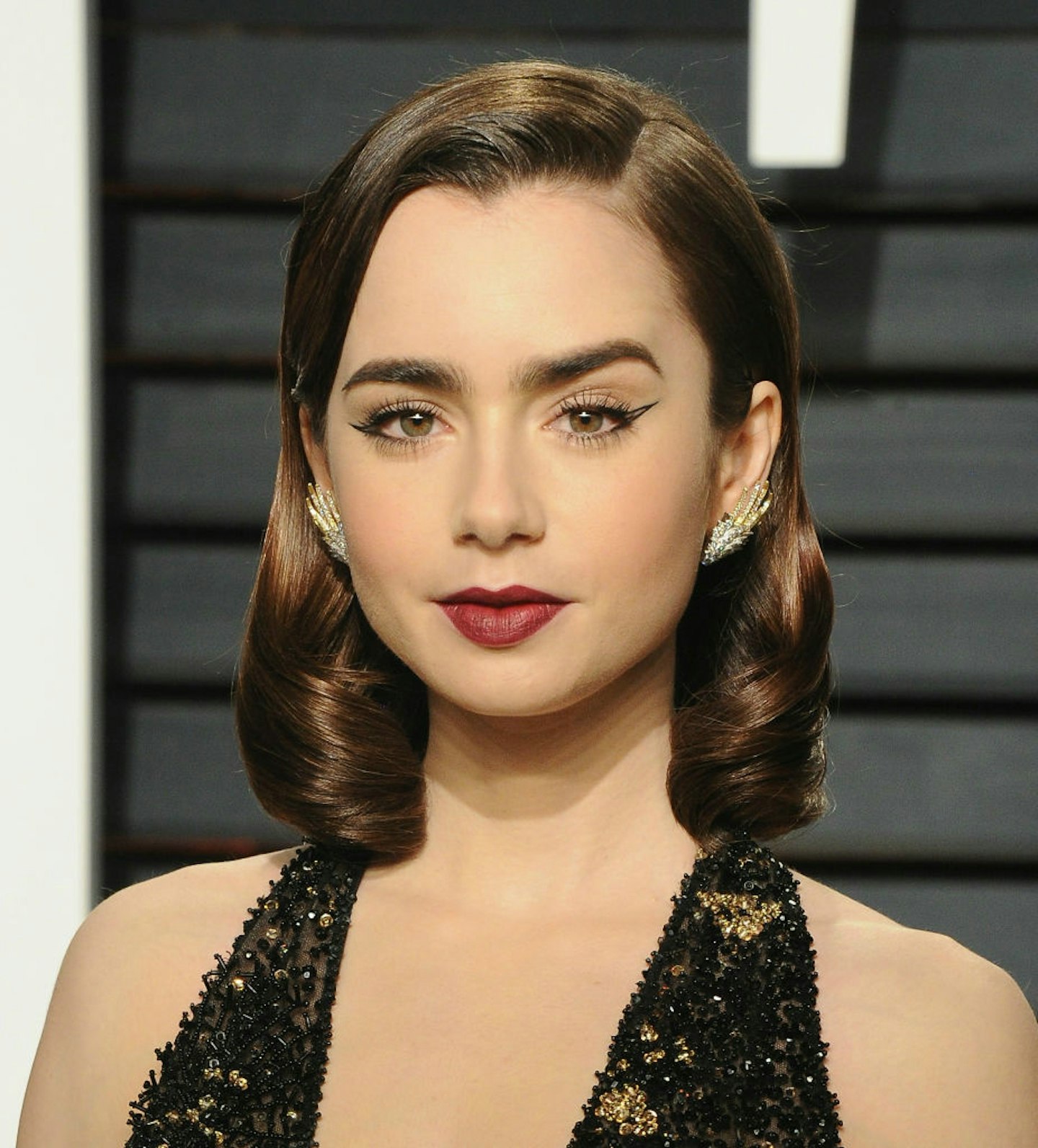 lily collins thick eyebrows