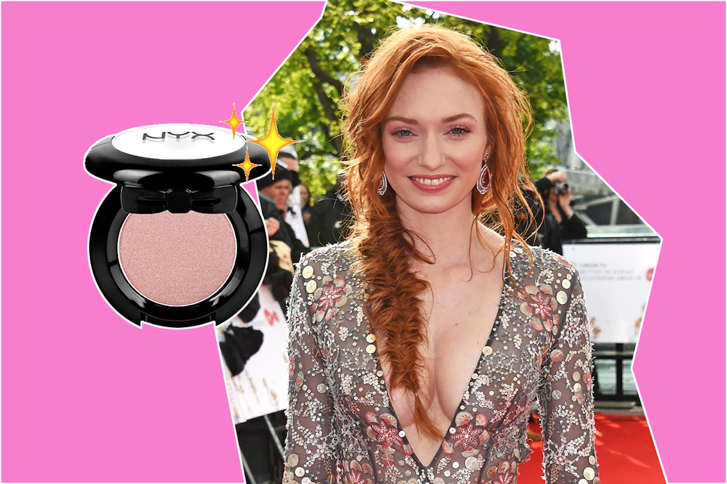 Pink eyeshadow eleanor tomlinson