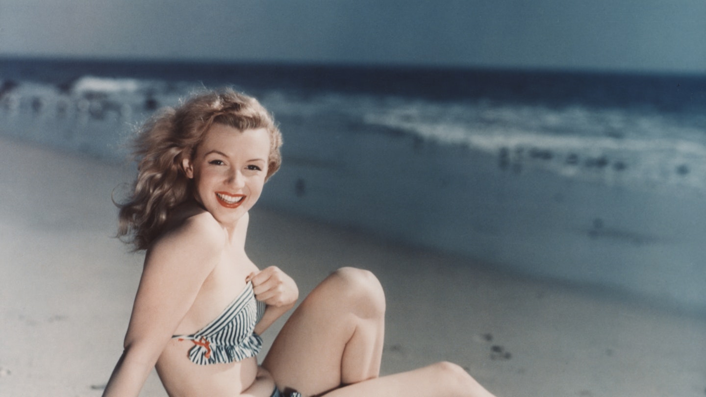 Marilyn Monroe on the beach