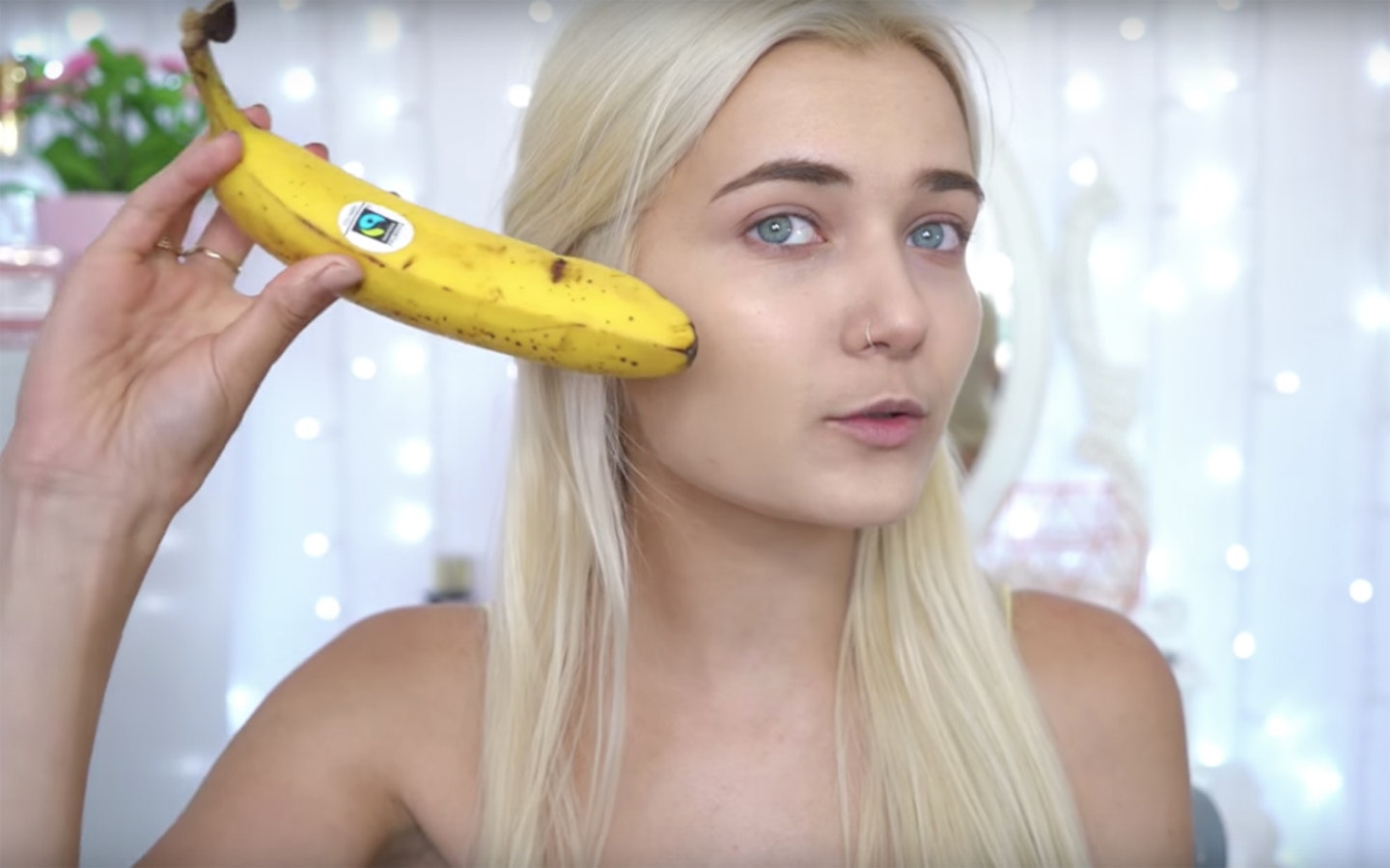 YouTubers using food to apply makeup