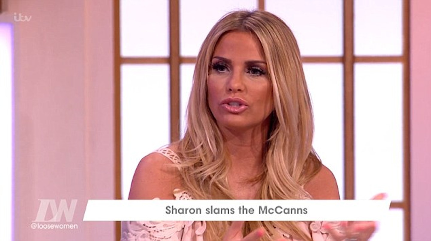 Katie Price Loose Women slams Kate Gerry McCann