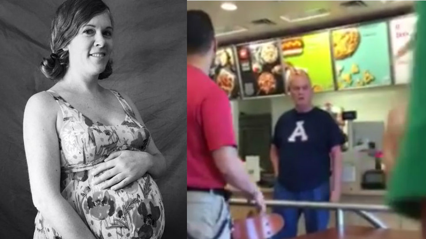 Jesse Maher Facebook man abusing breastfeeding woman 