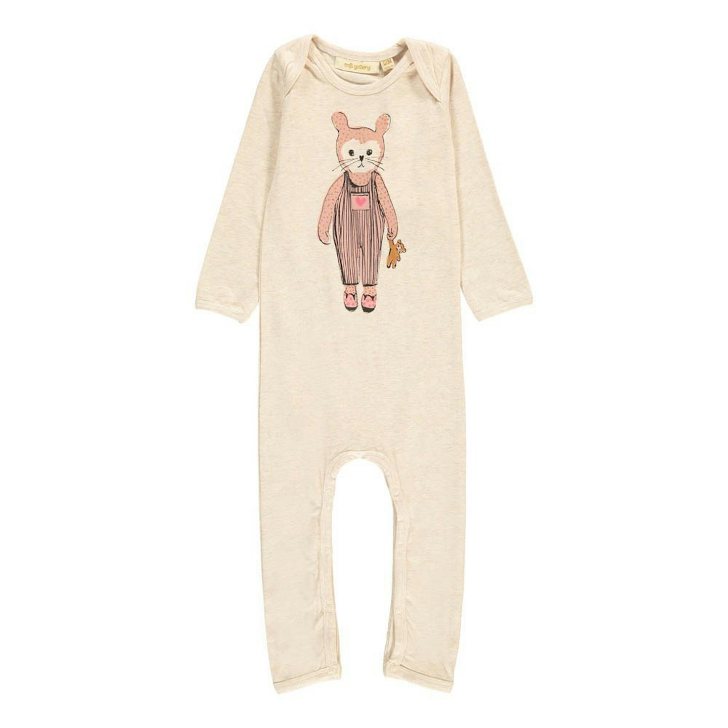 Cat print romper from smallable
