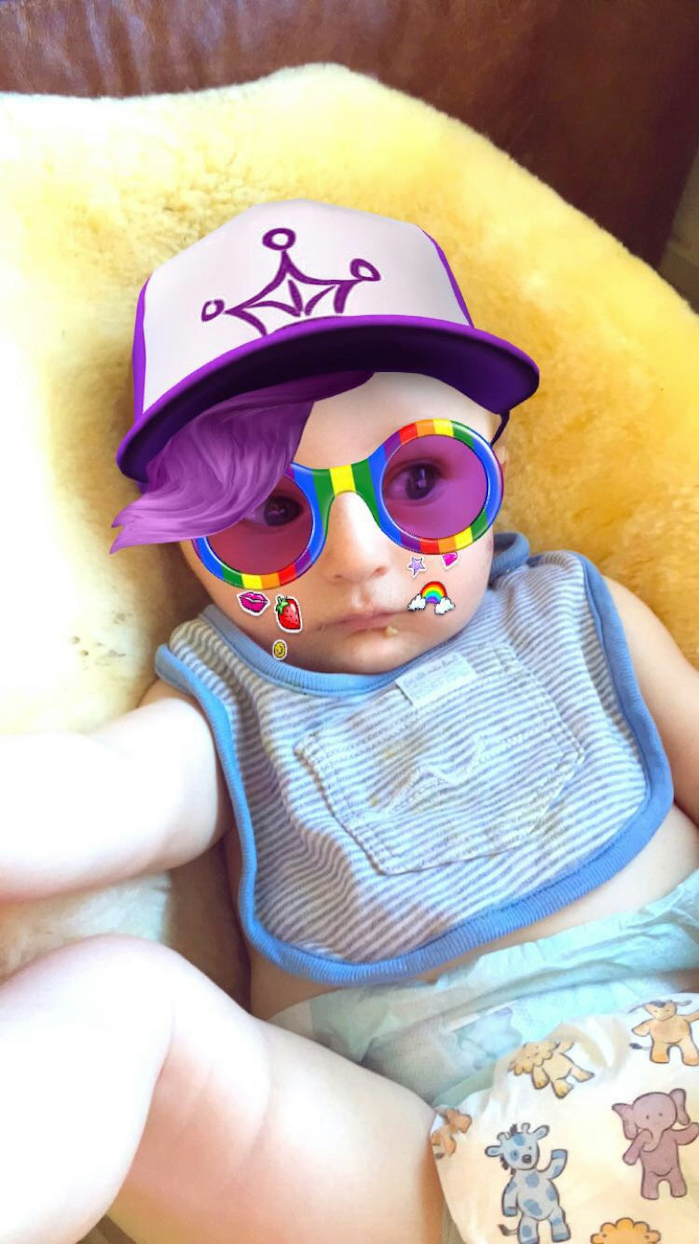 baby snapchat filter