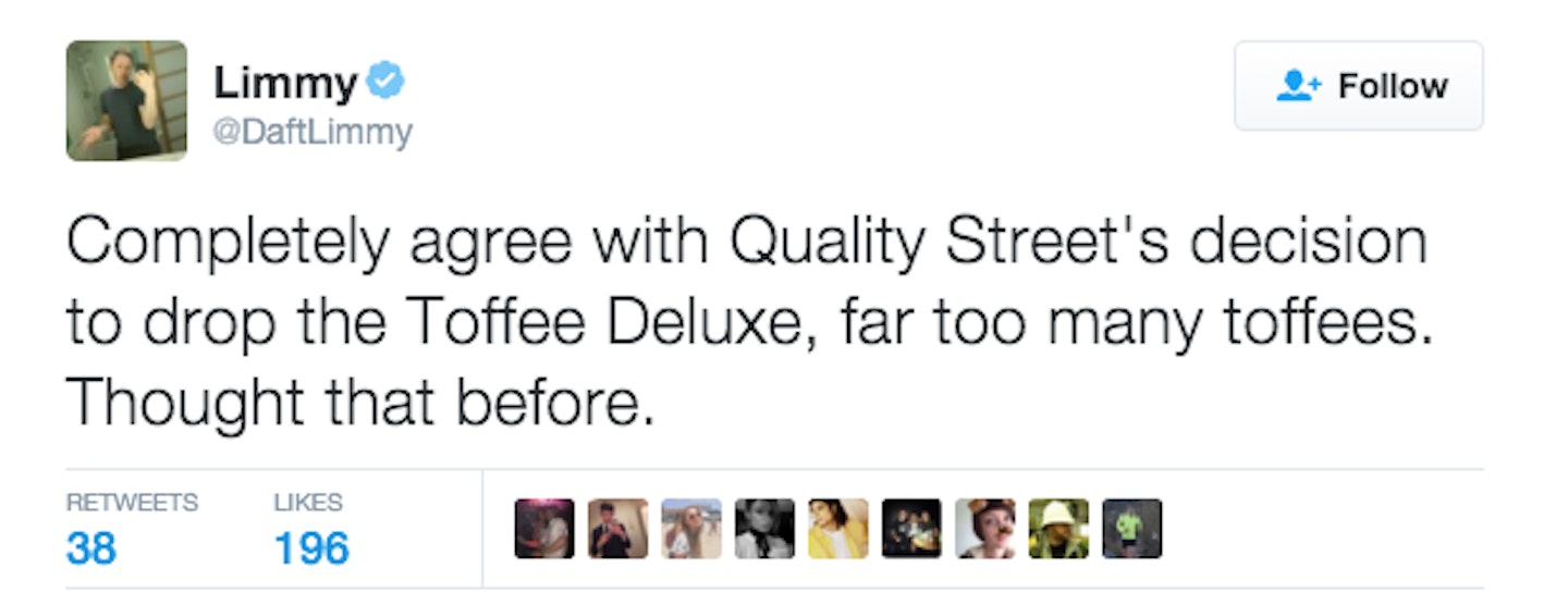 Quality Street Twitter Reactsq