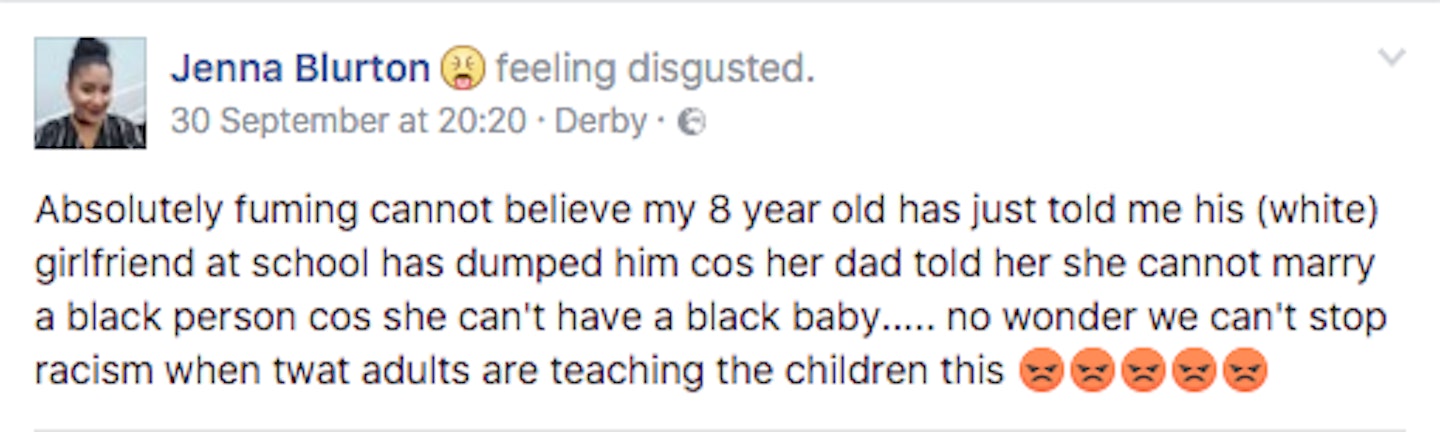 Jenna Blurton 8-year-old son racist