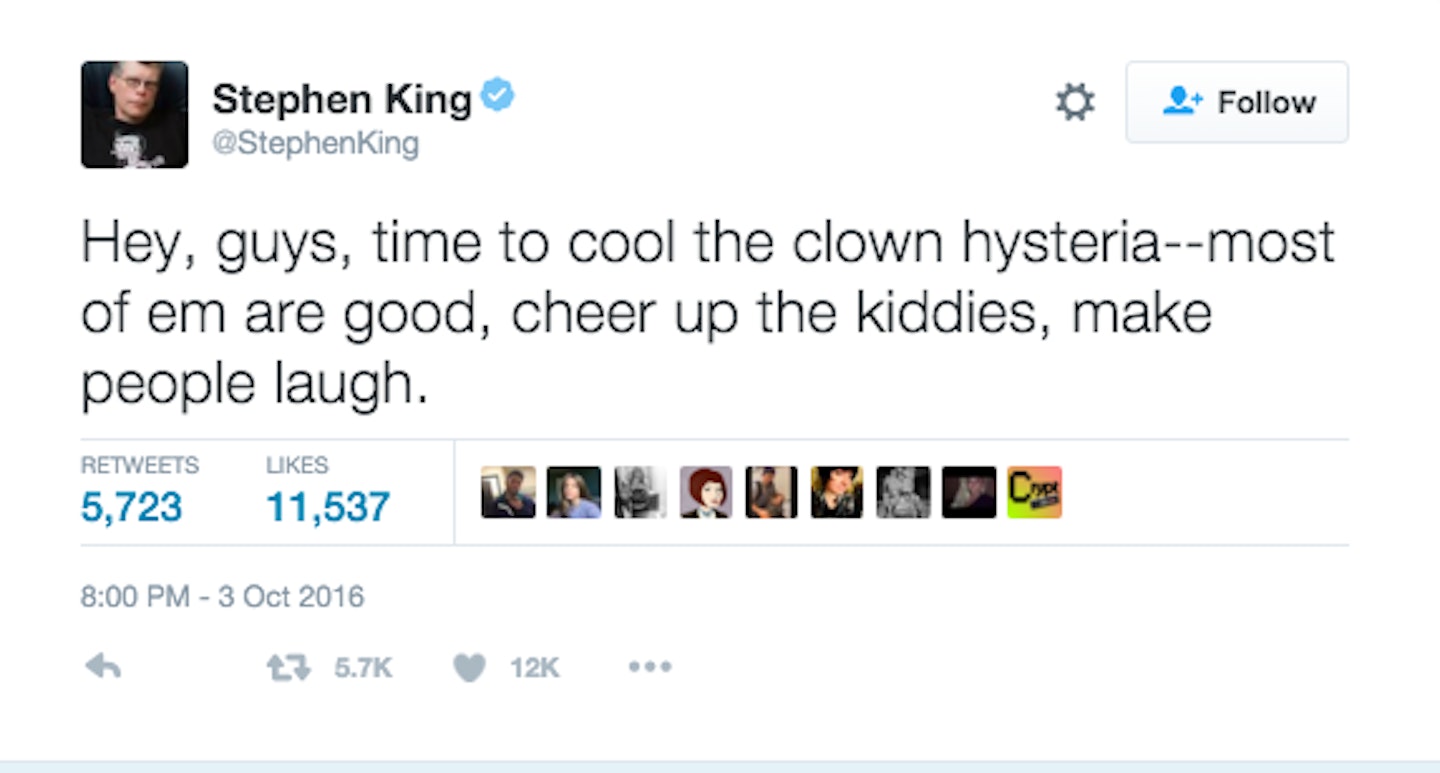 Stephen King's Twitter
