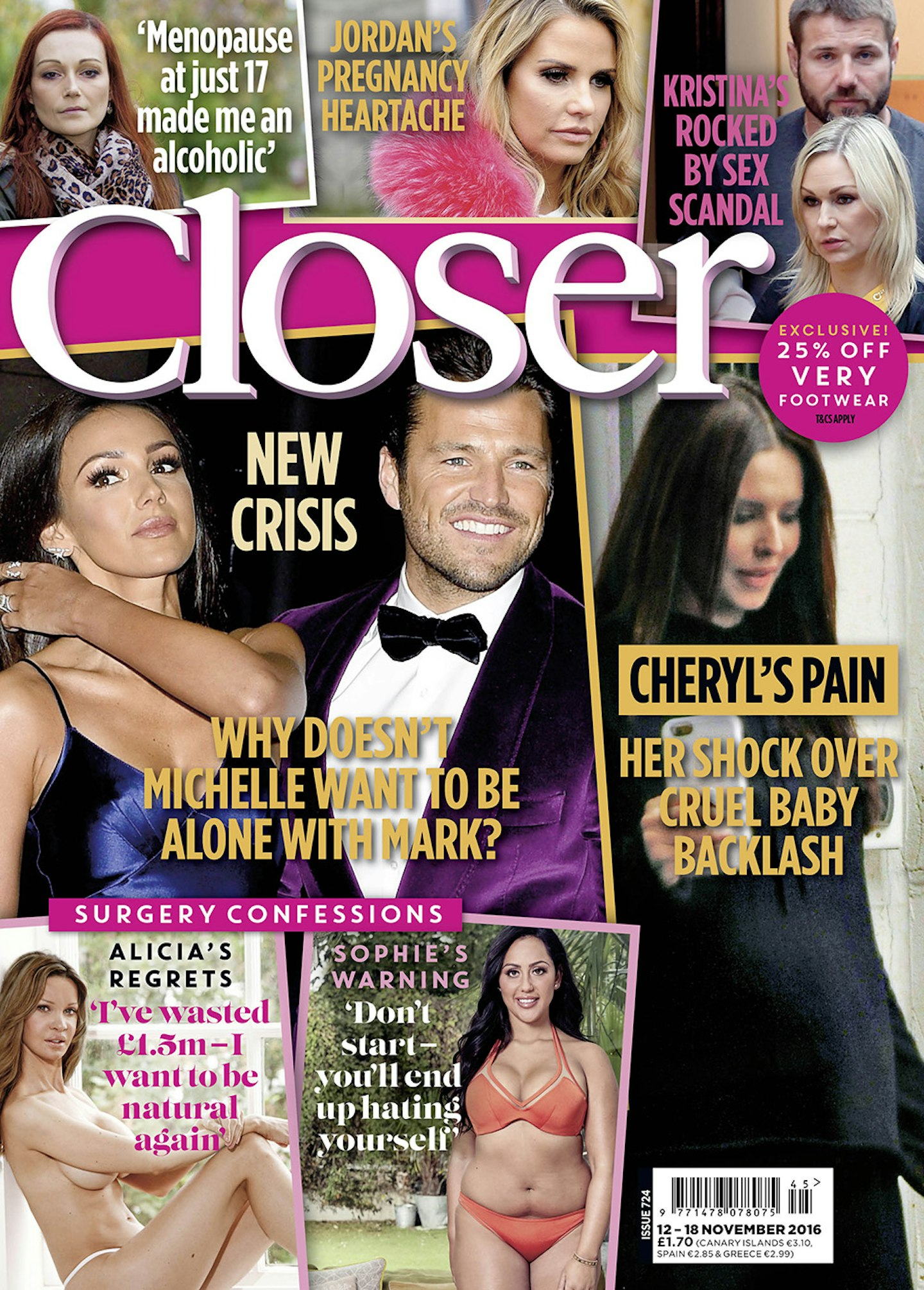 Closer magazine November 8 2016