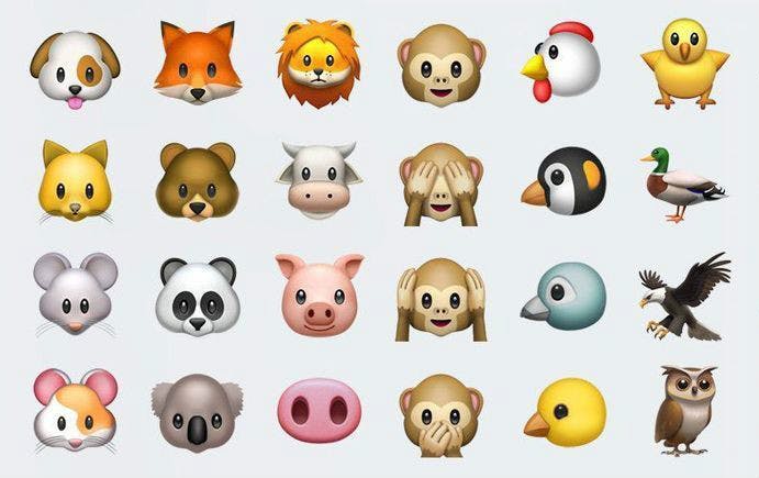 Эмоджи животных. Смайлы айфона животные. Эмодзи айфон. Анимодзи мемодзи. Смайлы животные.