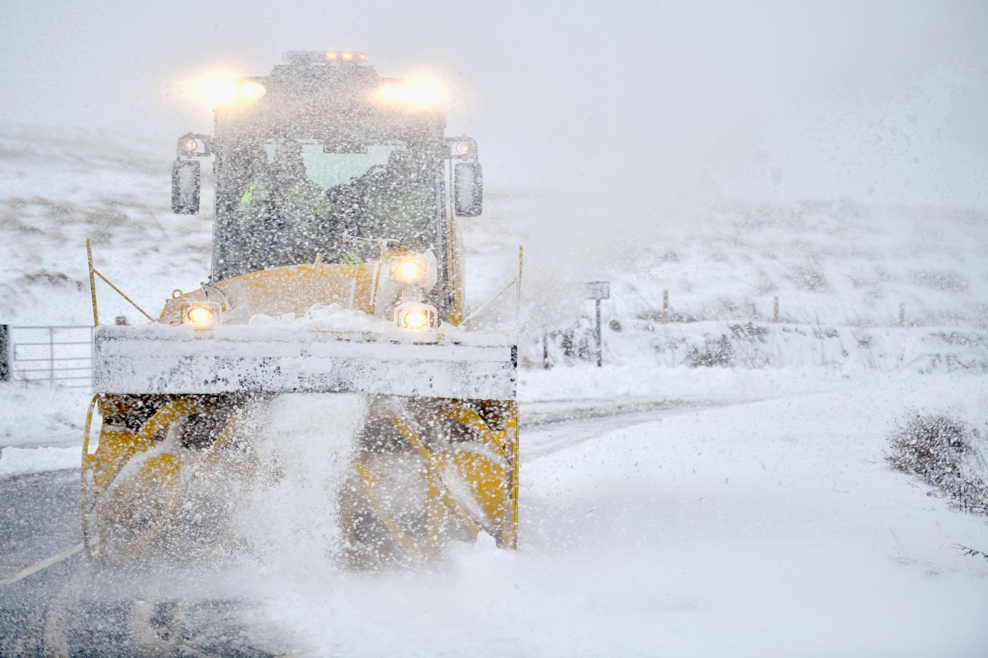 Storm waves snow UK