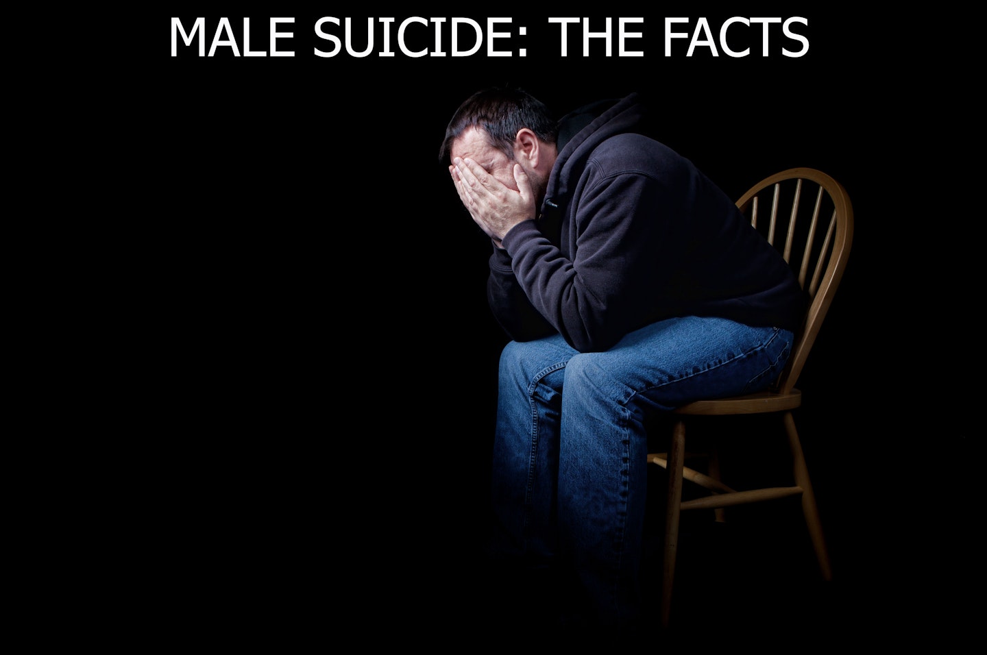 male suicide, depressed man