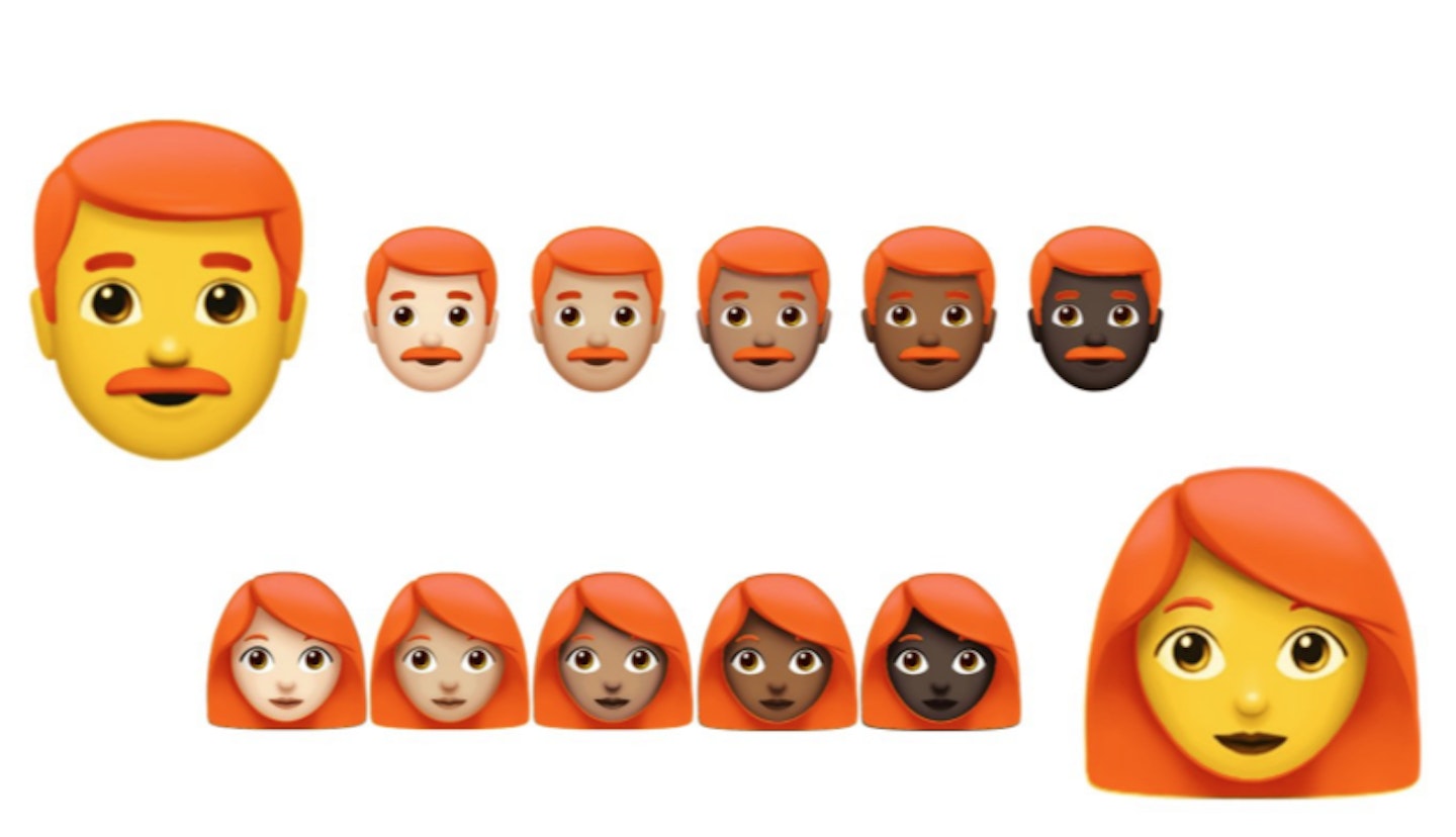 ginger emojis