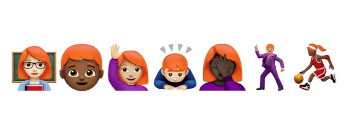 ginger emojis