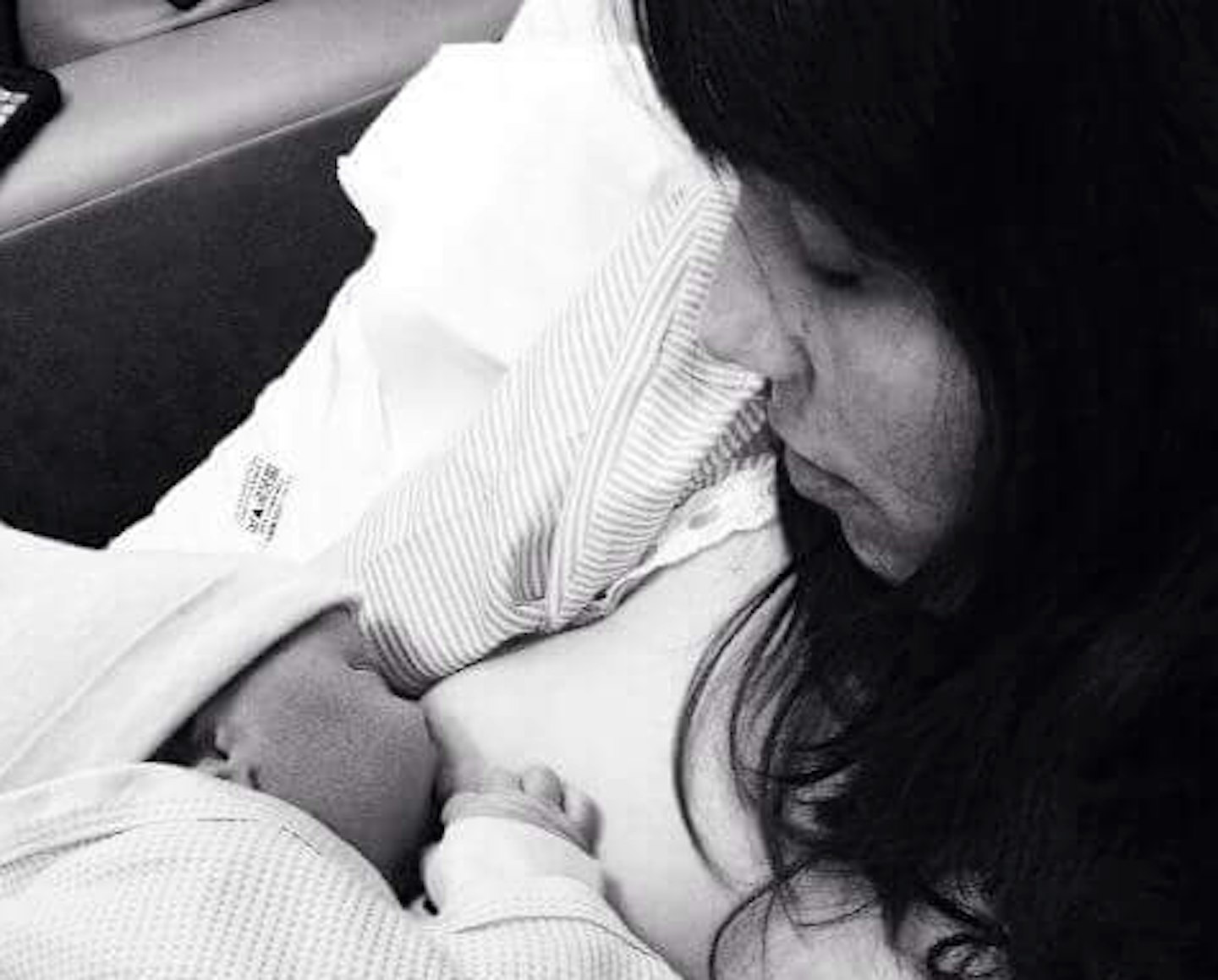 Caroline Thain breastfeeding