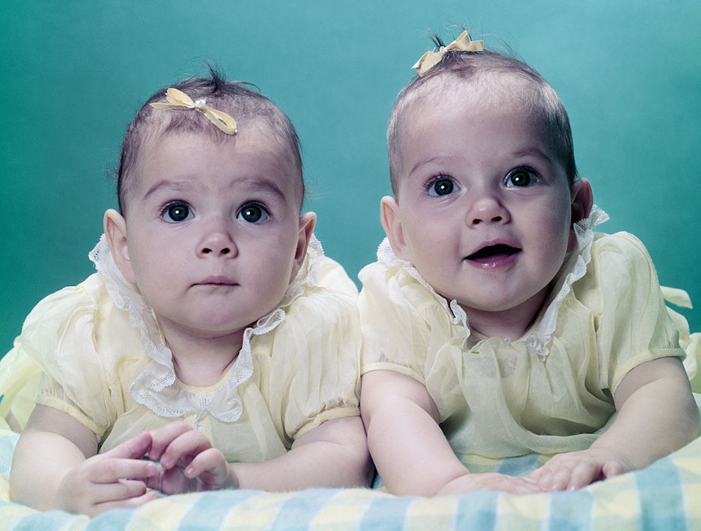 Twins were born on the EXACT same day as older twin sisters after ONE