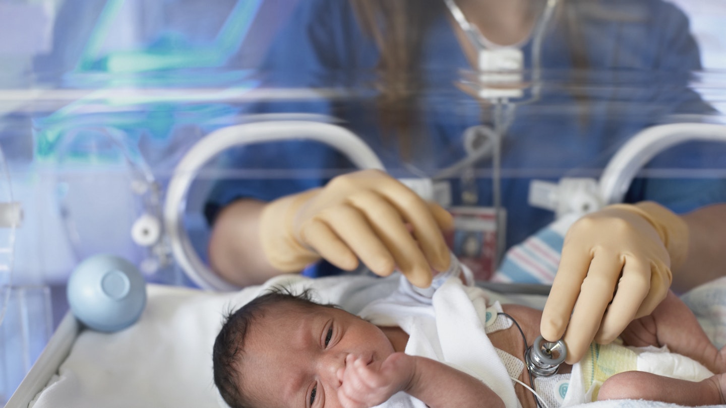baby, incubator, hospital