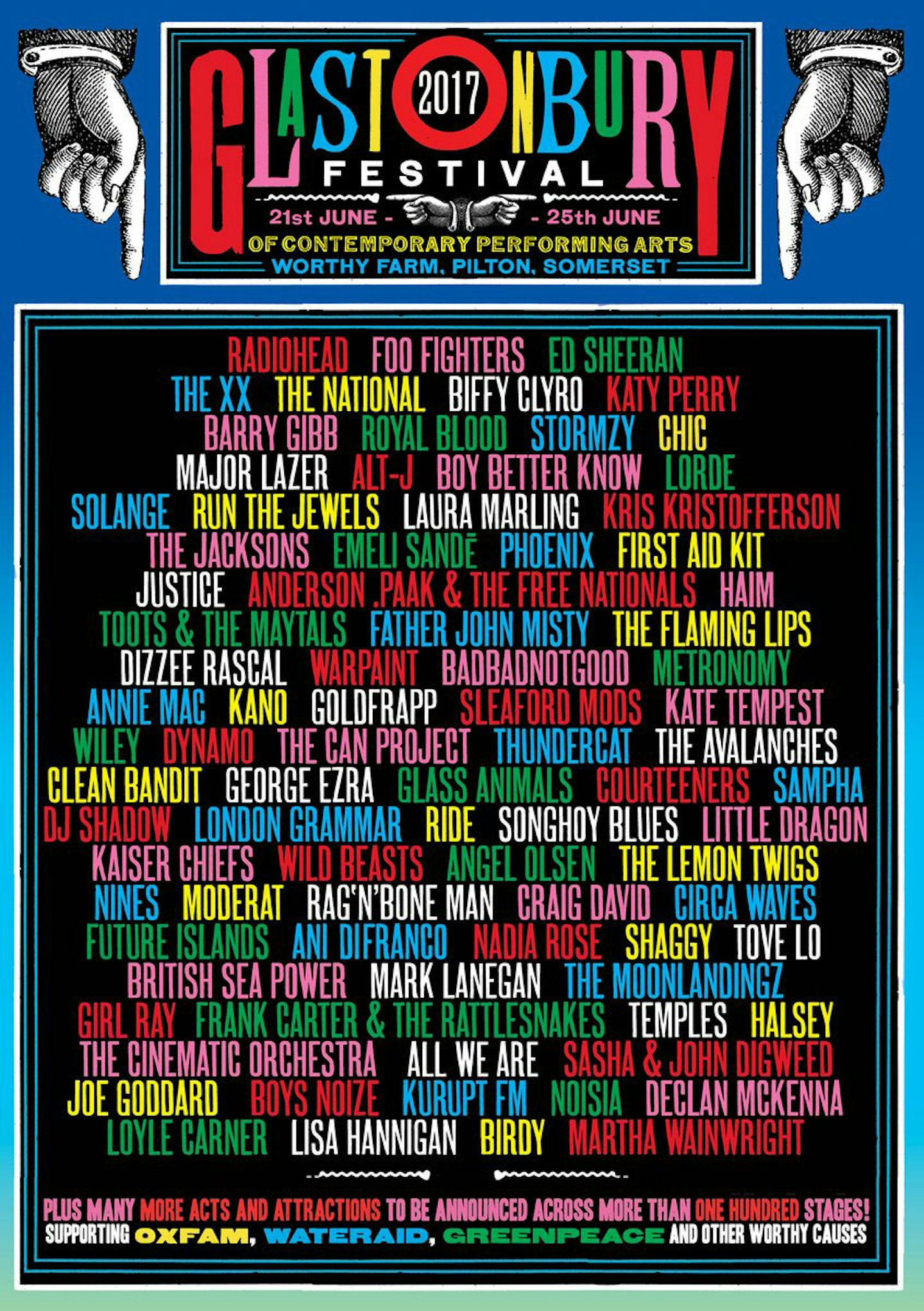 glastonbury line up