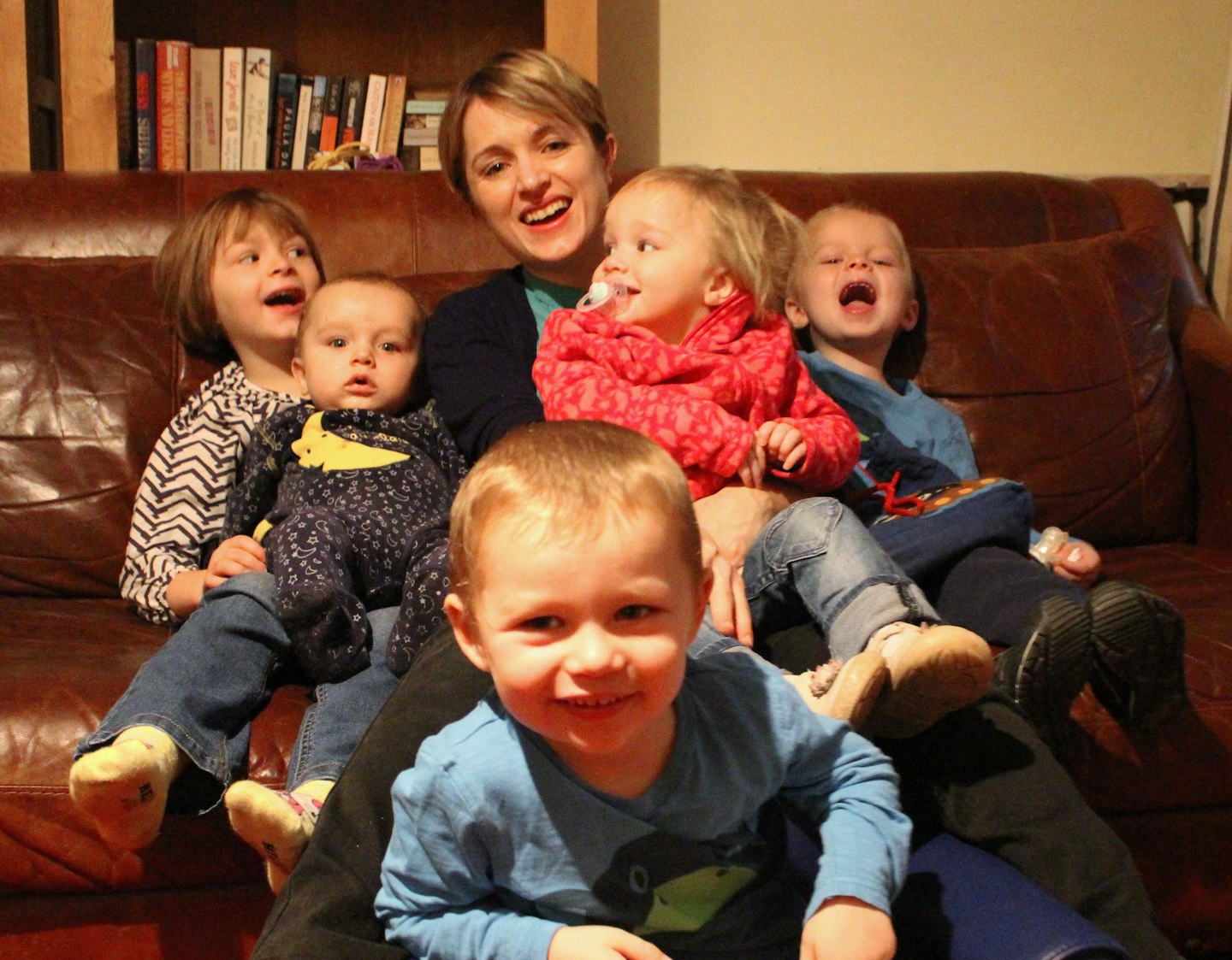 Gillian Harvey, five children, large family