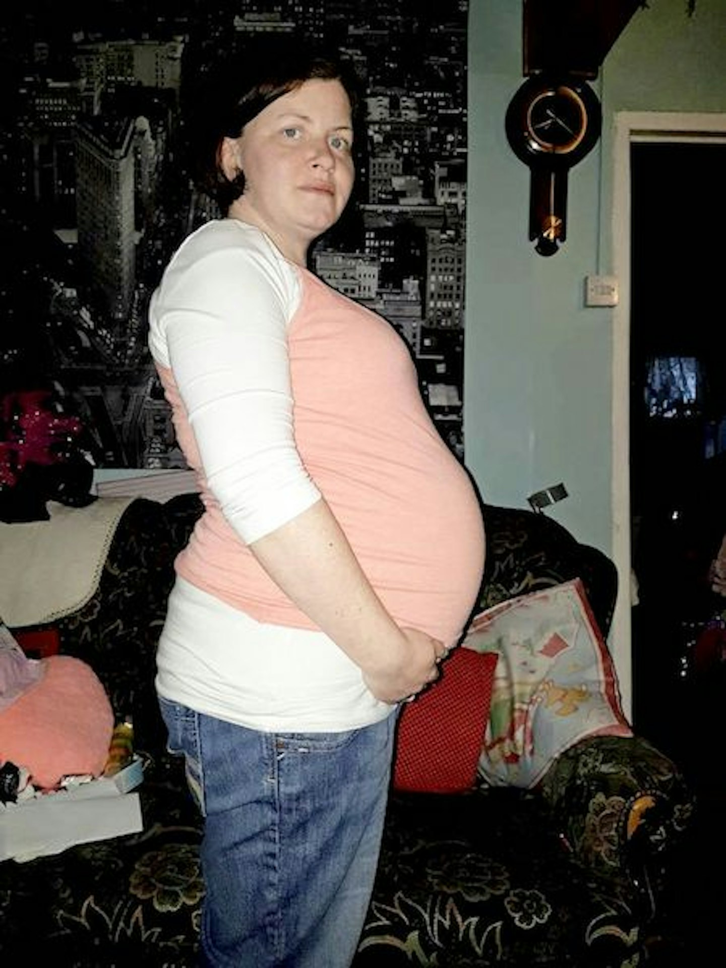 Kathriona while pregnant