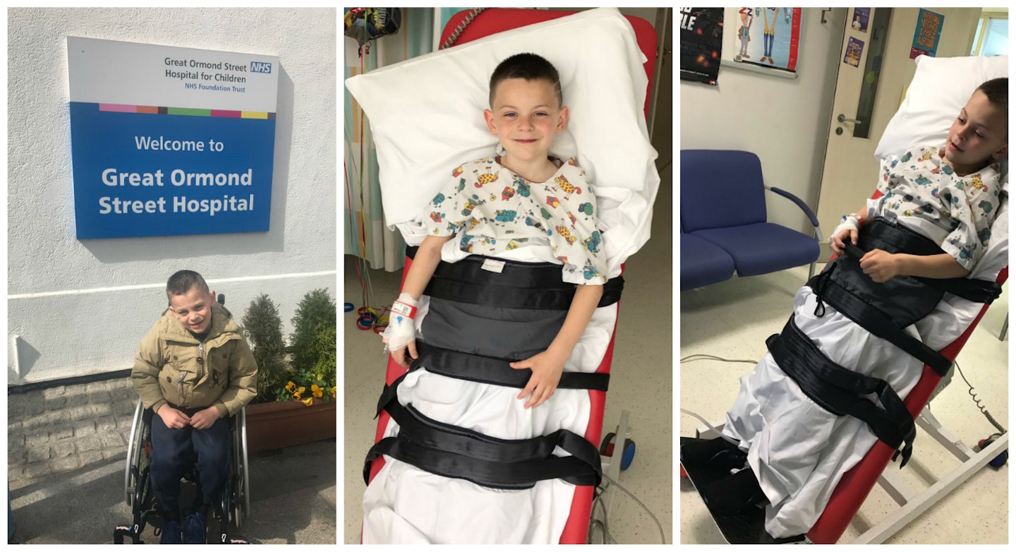 7-year-old-boy-harry-parker-cerebral-palsy-first-steps-operation-paid-glenn-tamplin
