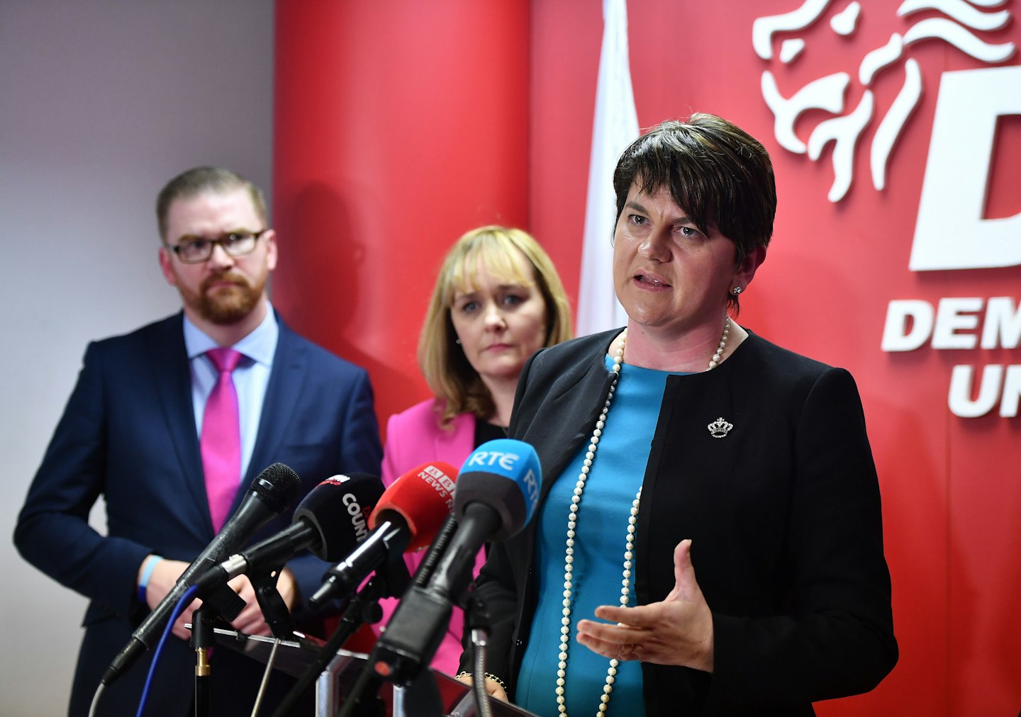 Arlene Foster, leader of the DUP