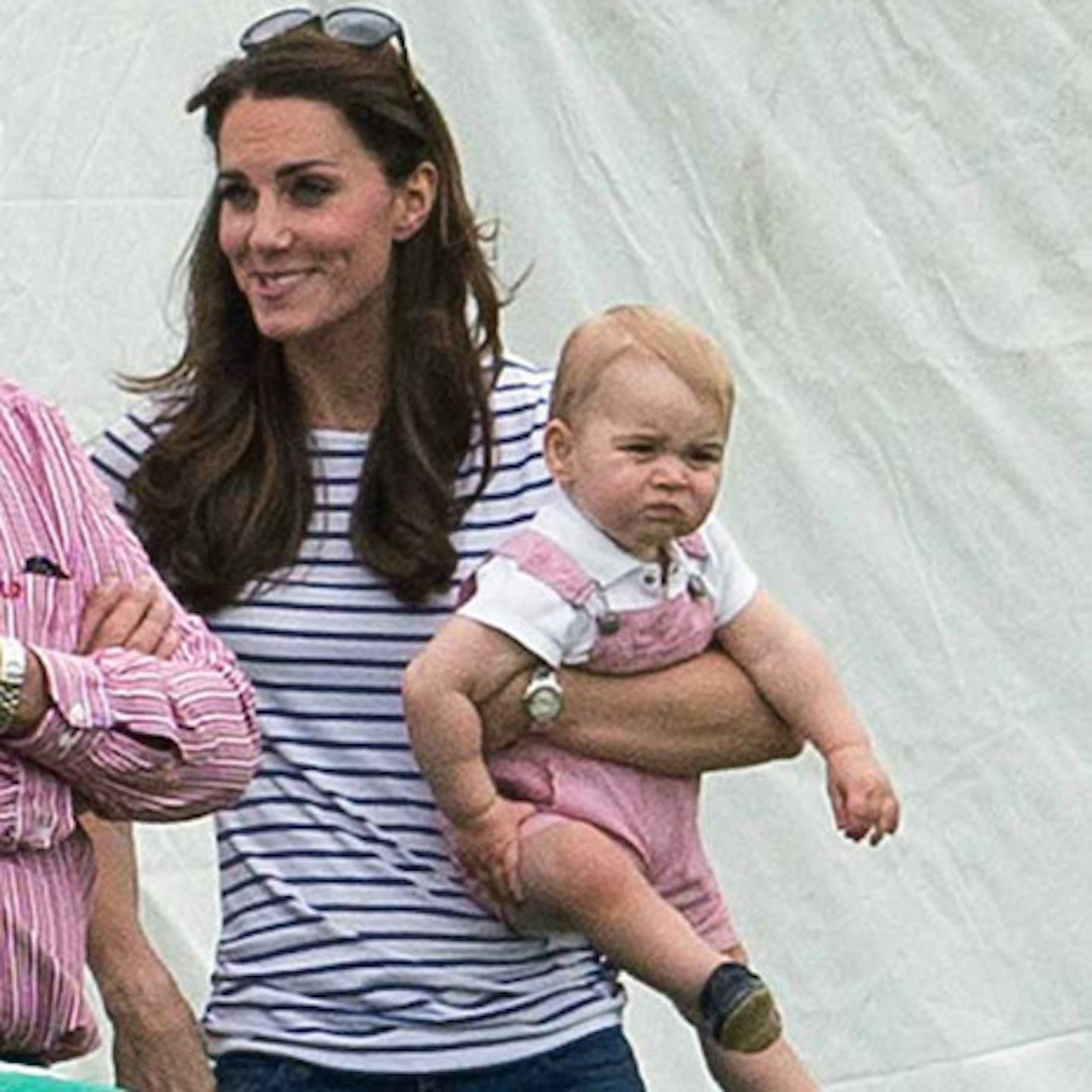 Prince George can't help but pull grumpy faces...