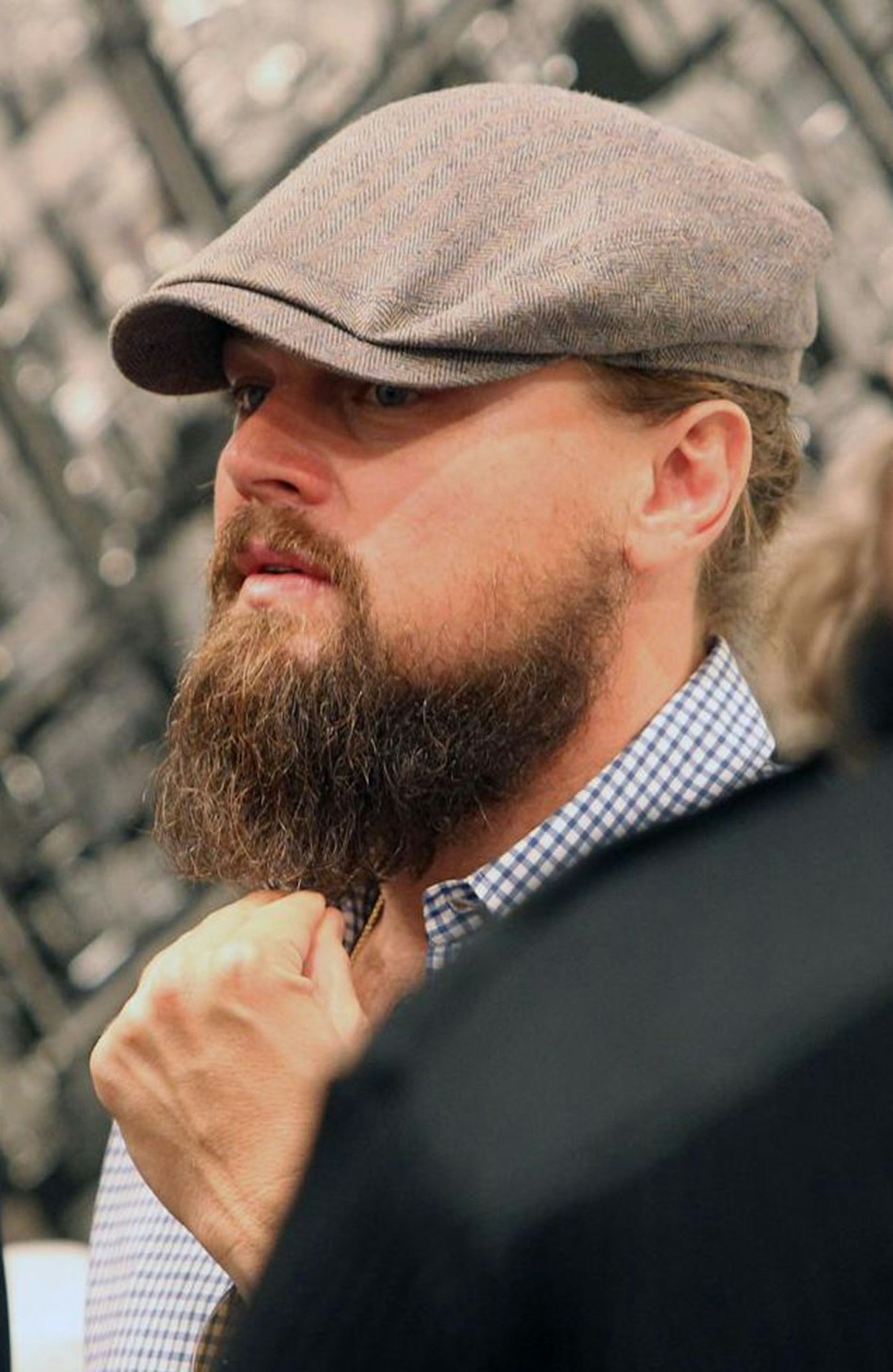We see you playing with your beard Leo, does Rihanna like it too?