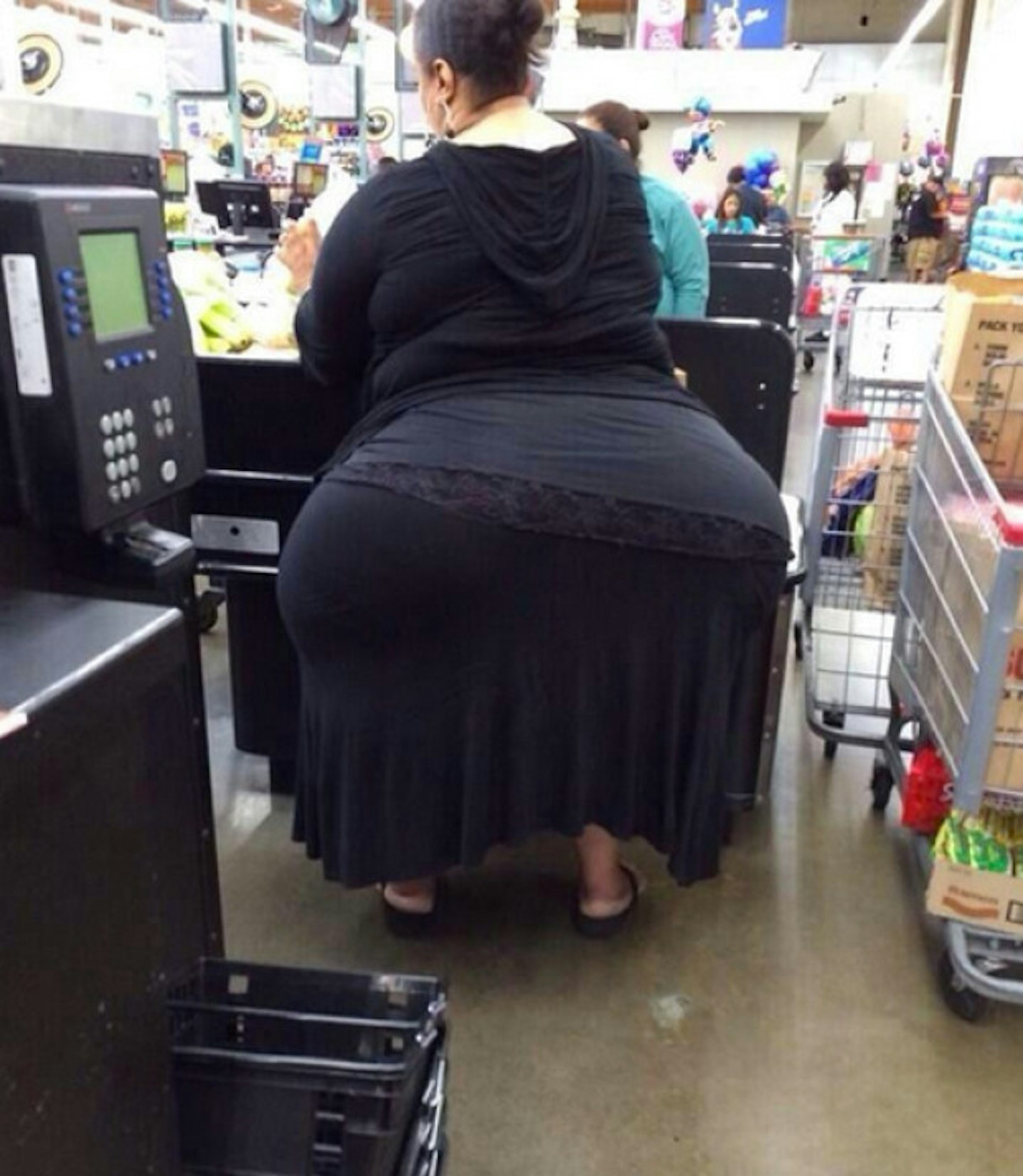 This lady's bum...