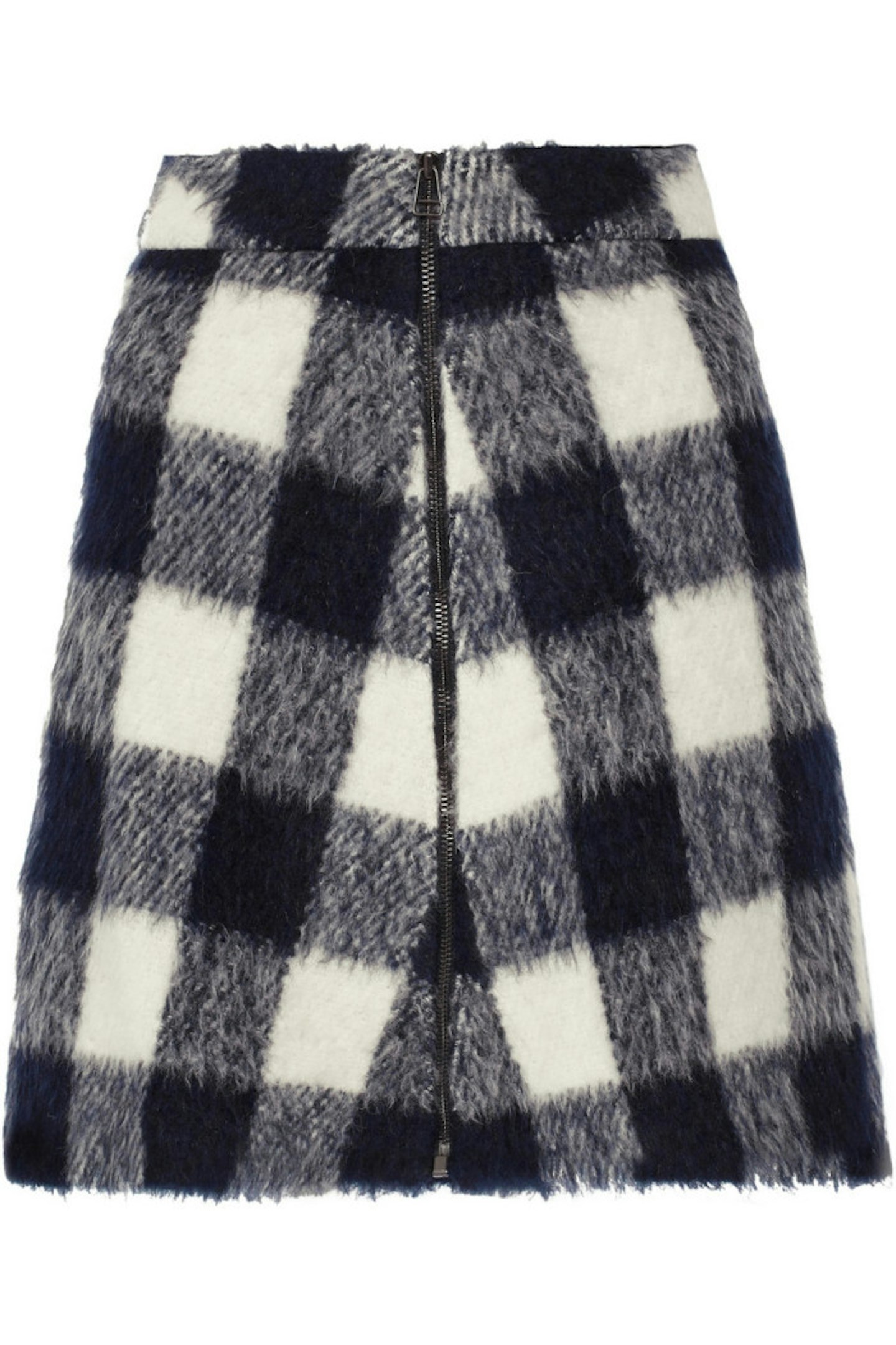 SEA Gingham knitted mini skirt, £300.00