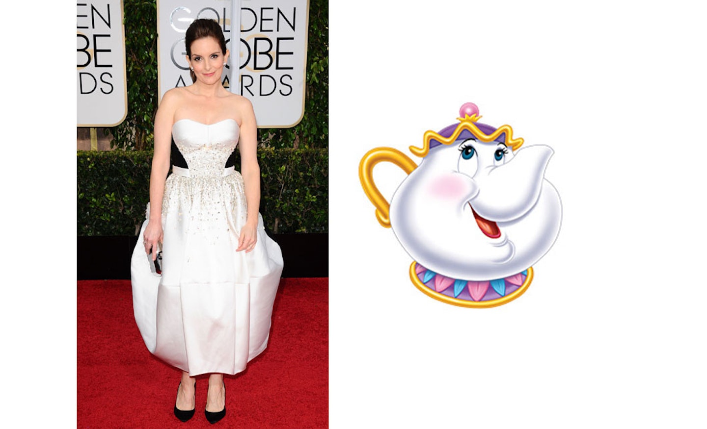 Oh Tina Fey. So Mrs Potts from Beauty and the Beast!