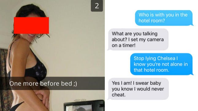 Woman caught cheating after giving herself away with THIS SnapChat