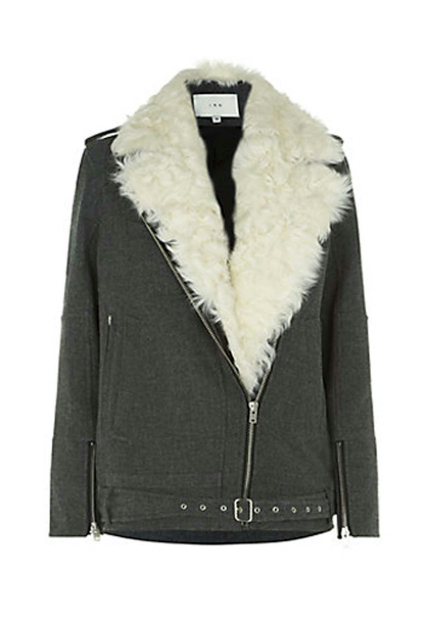 10. Fur oversized Jacket, £1,050, IRO at Harrods