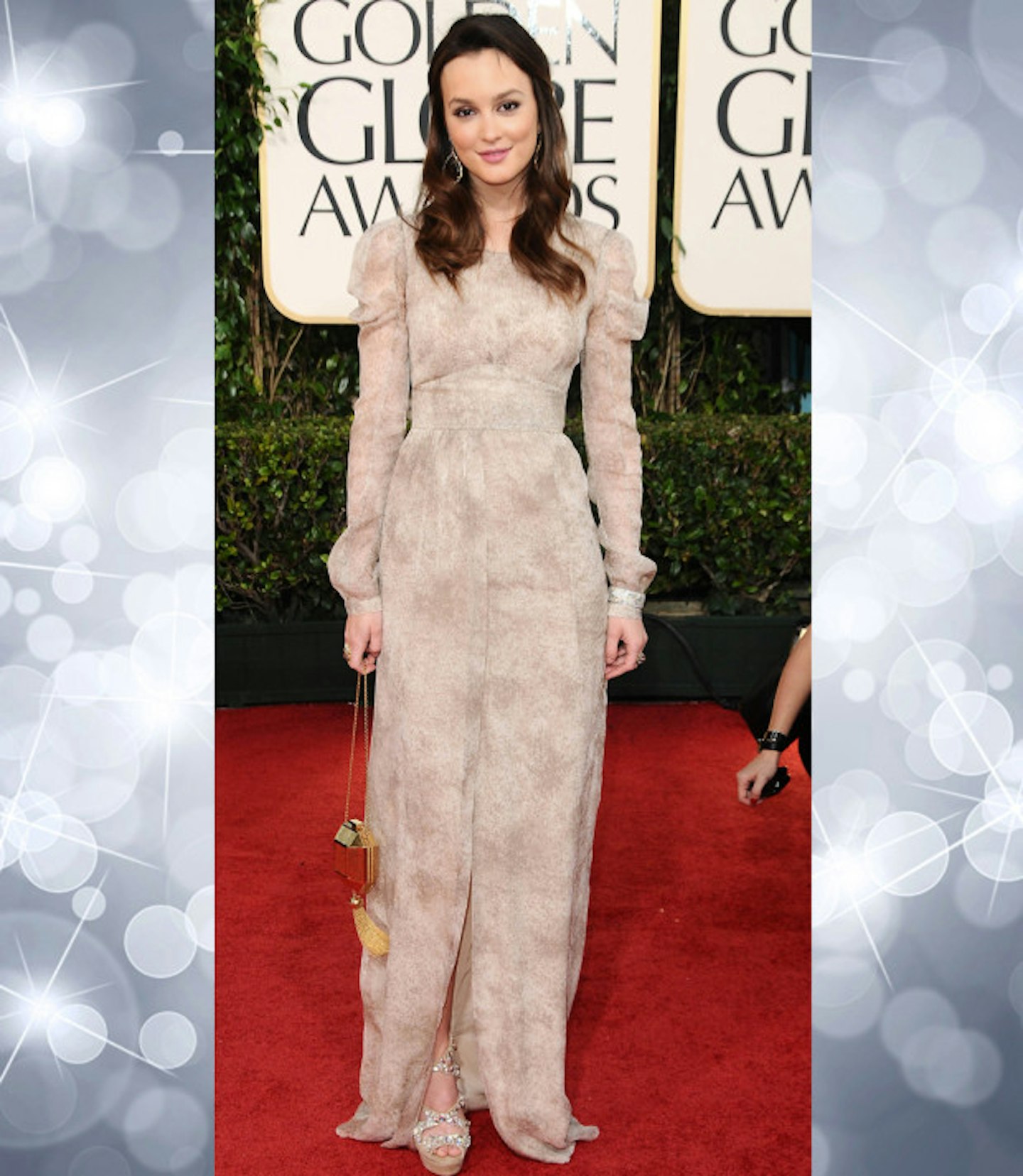 Leighton Meester in Burberry