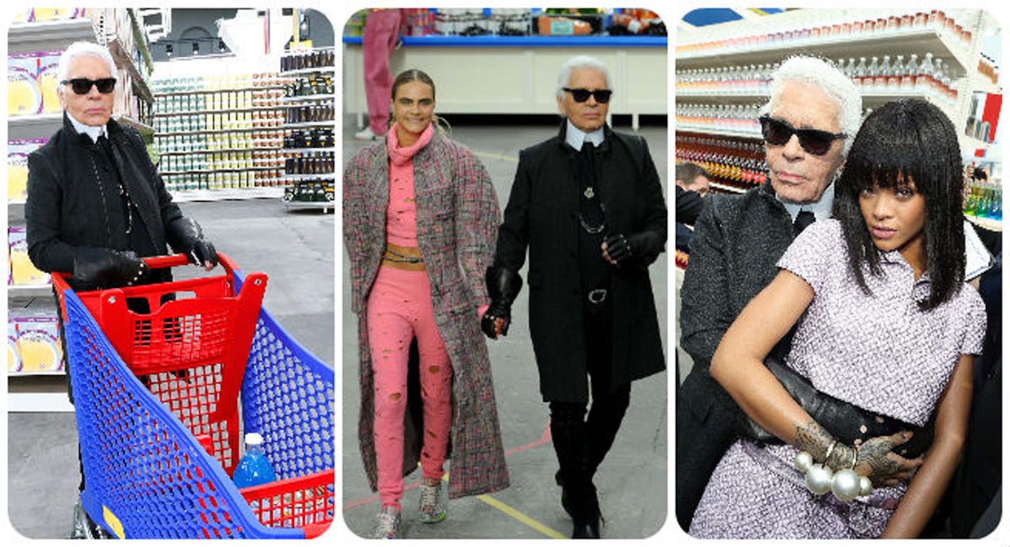 Karl Lagerfeld's Supermarket Catwalk