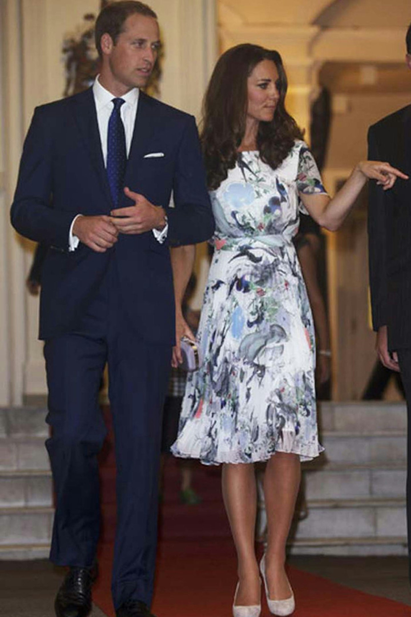 Kate Middleton wears Erdem dress, Singapore, September 2012