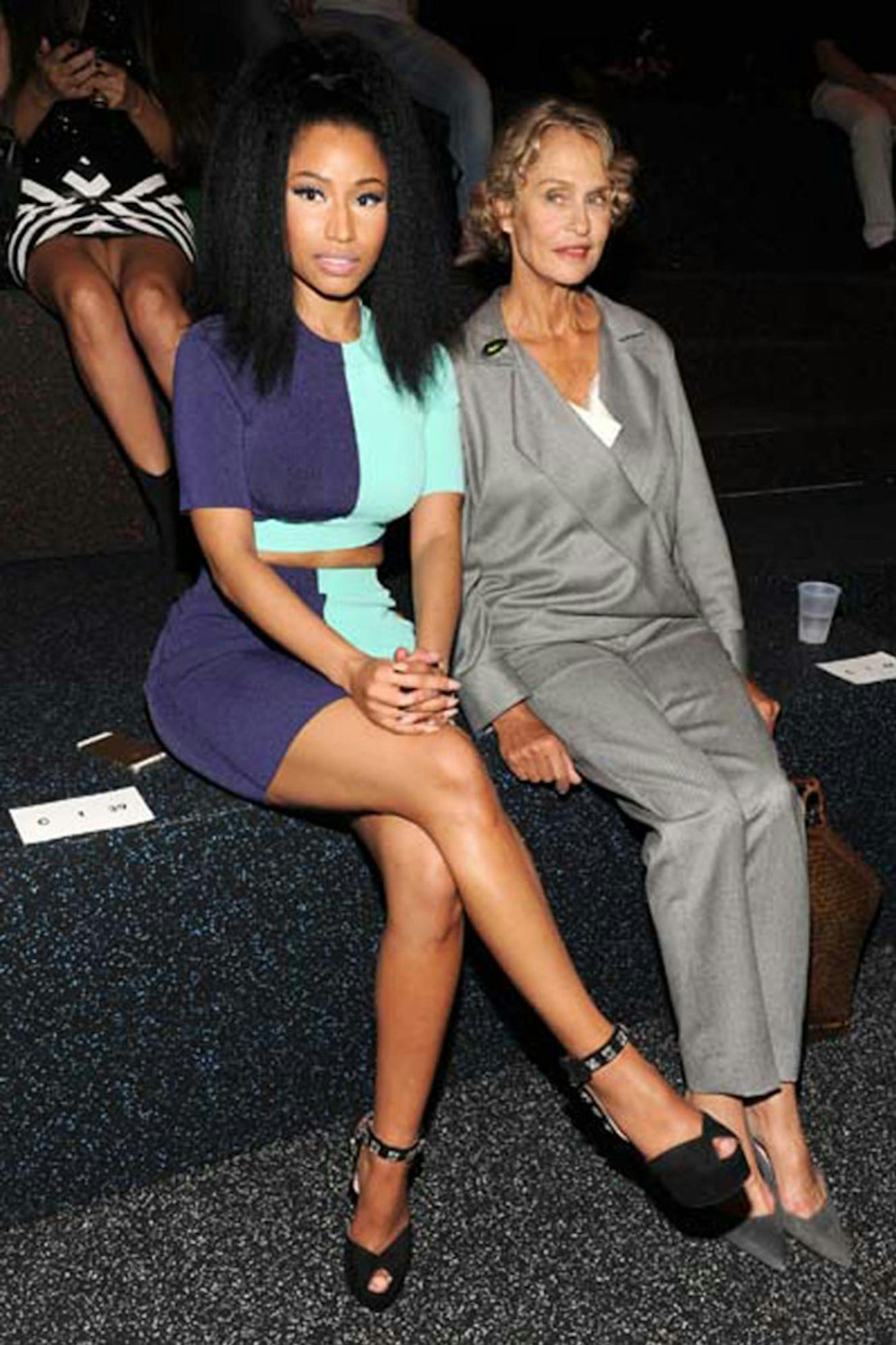 Nicki Minaj and Lauren Hutton at Alexander Wang