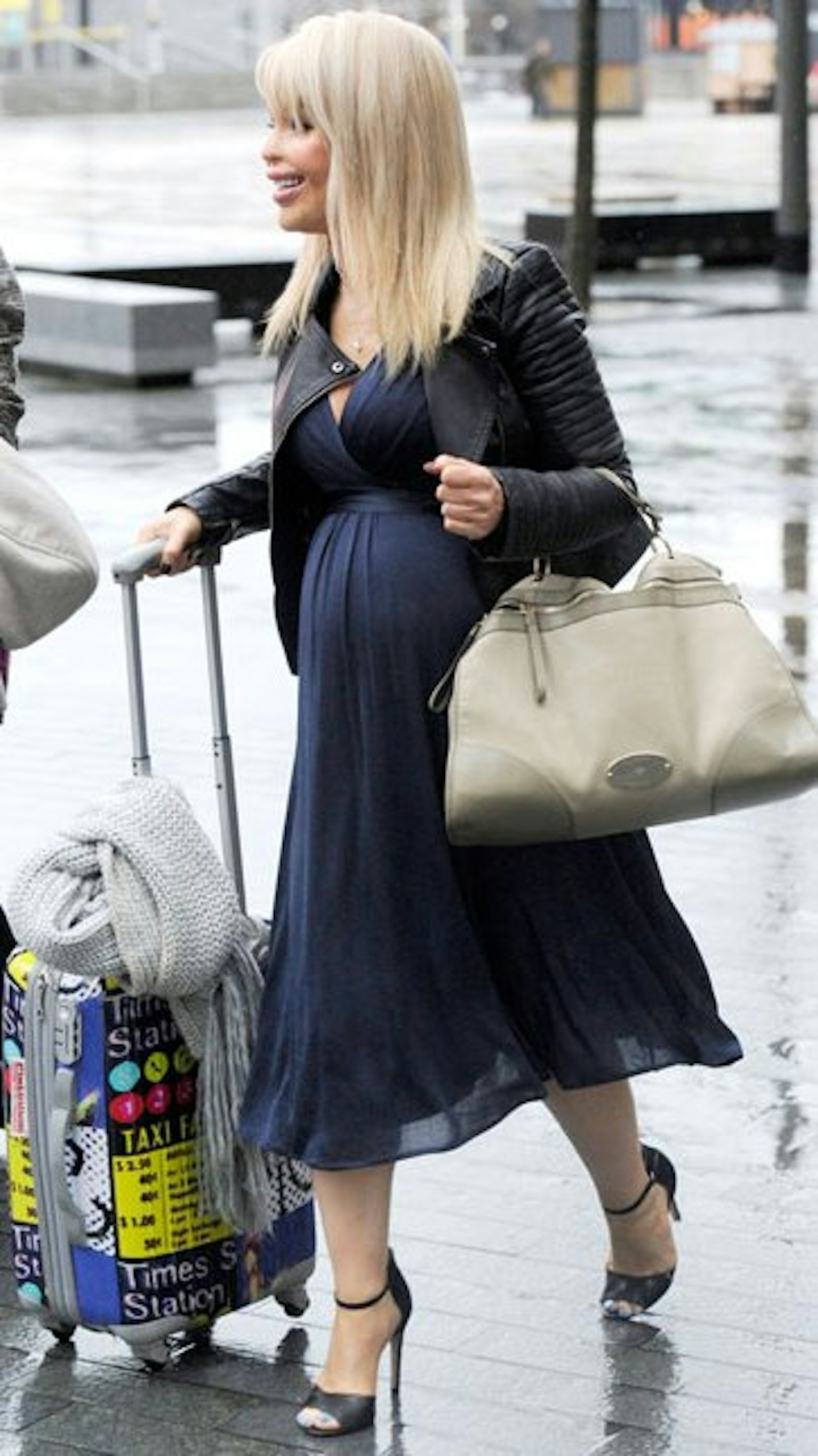 Katie looked heavily pregnant ahead of her TV appearance.