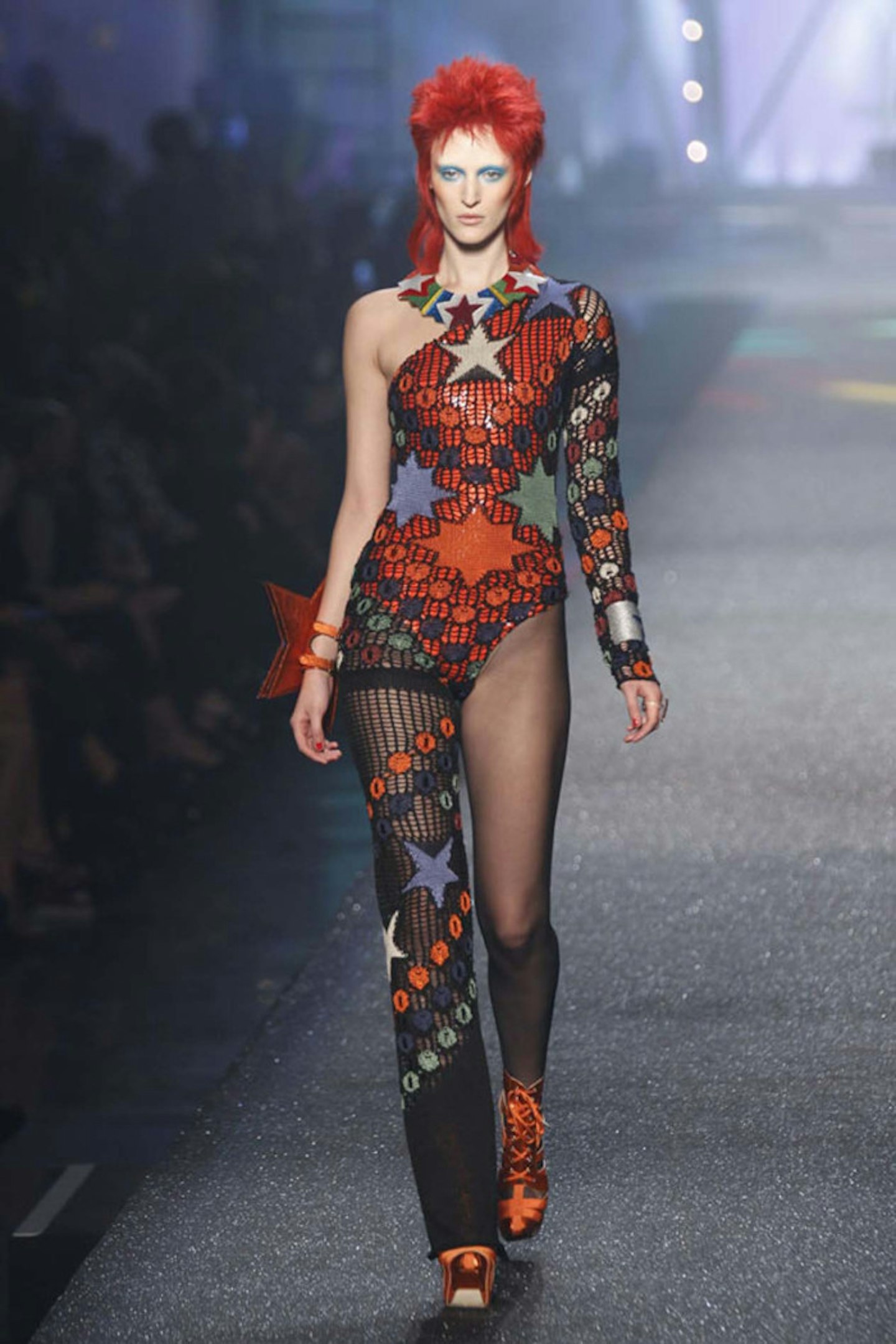 Last year Jean Paul's models channelled music stars - from Bowie to Boy George.