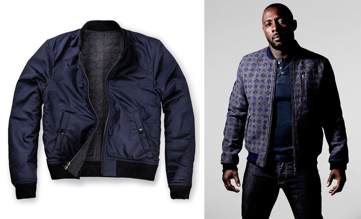 Ladies stuck for inspo for your man's gift this Christmas? Mr Elba recommends this reversable bomber jacket!