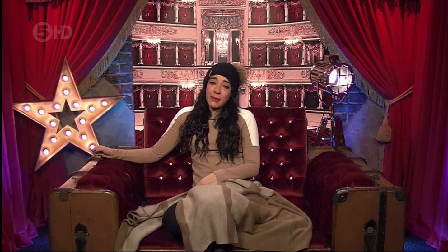 The Hollyoaks star cries over Sam in the CBB house 