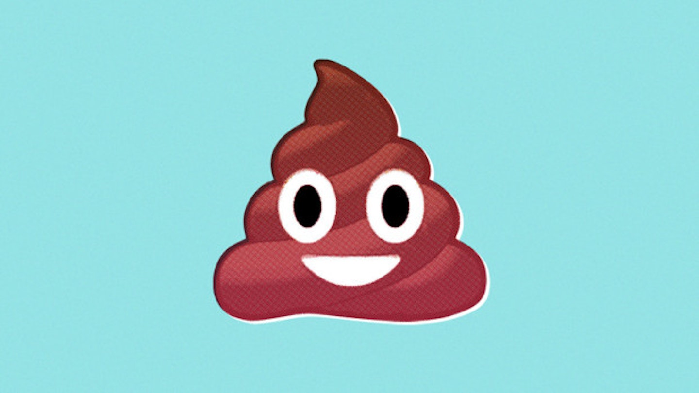 Poop emoji loo chat