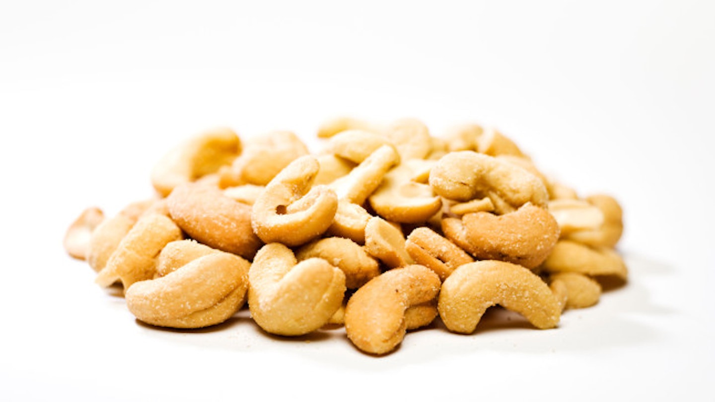 Just a couple of handfuls of cashew nuts can reportedly help you get happy (stock image)
