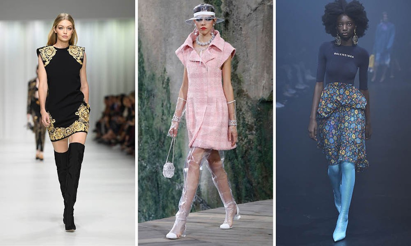 thigh high boots trend catwalk fashion week style 2