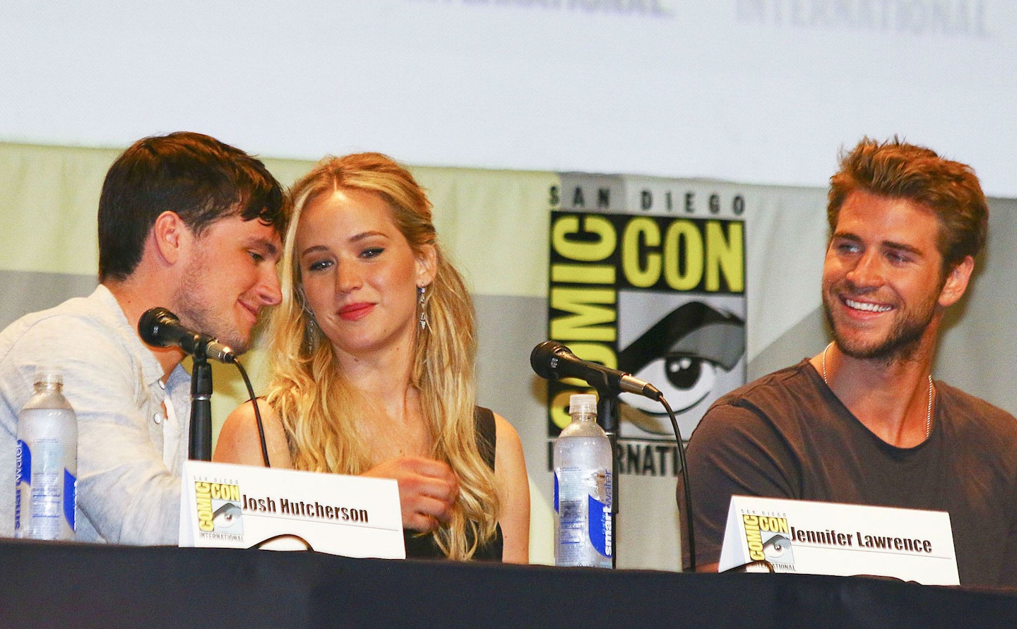 J-Law: "Hey Josh, watch out for that Liam guy, he wants to steal my stuff."