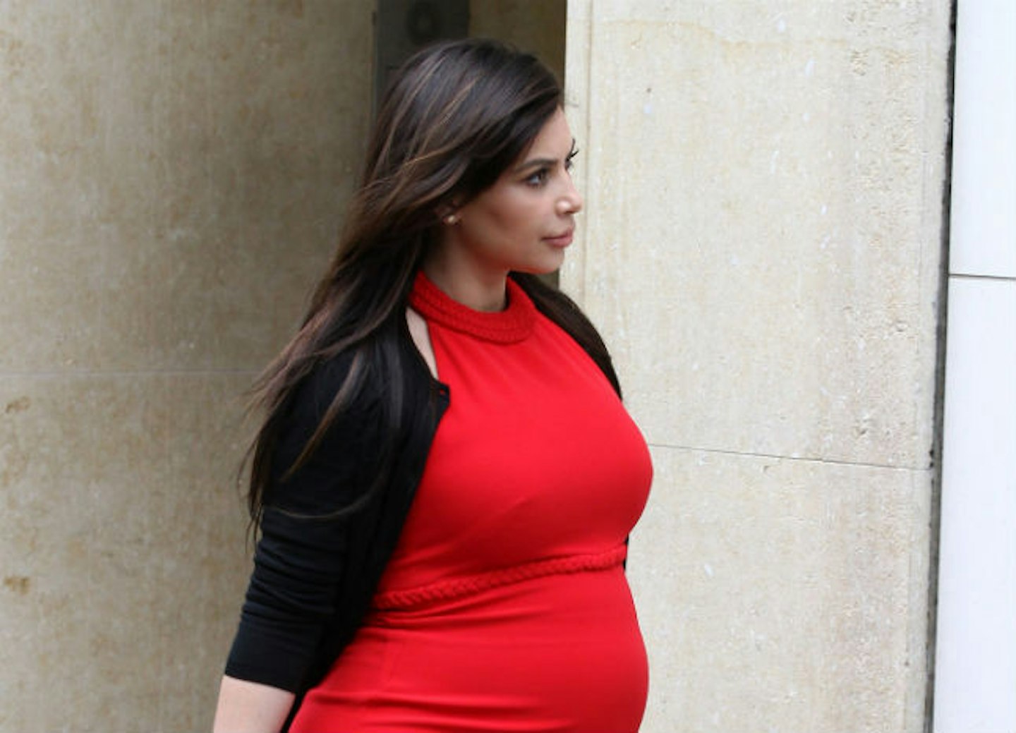 Kim said she felt 'huge' during her first pregnancy with North