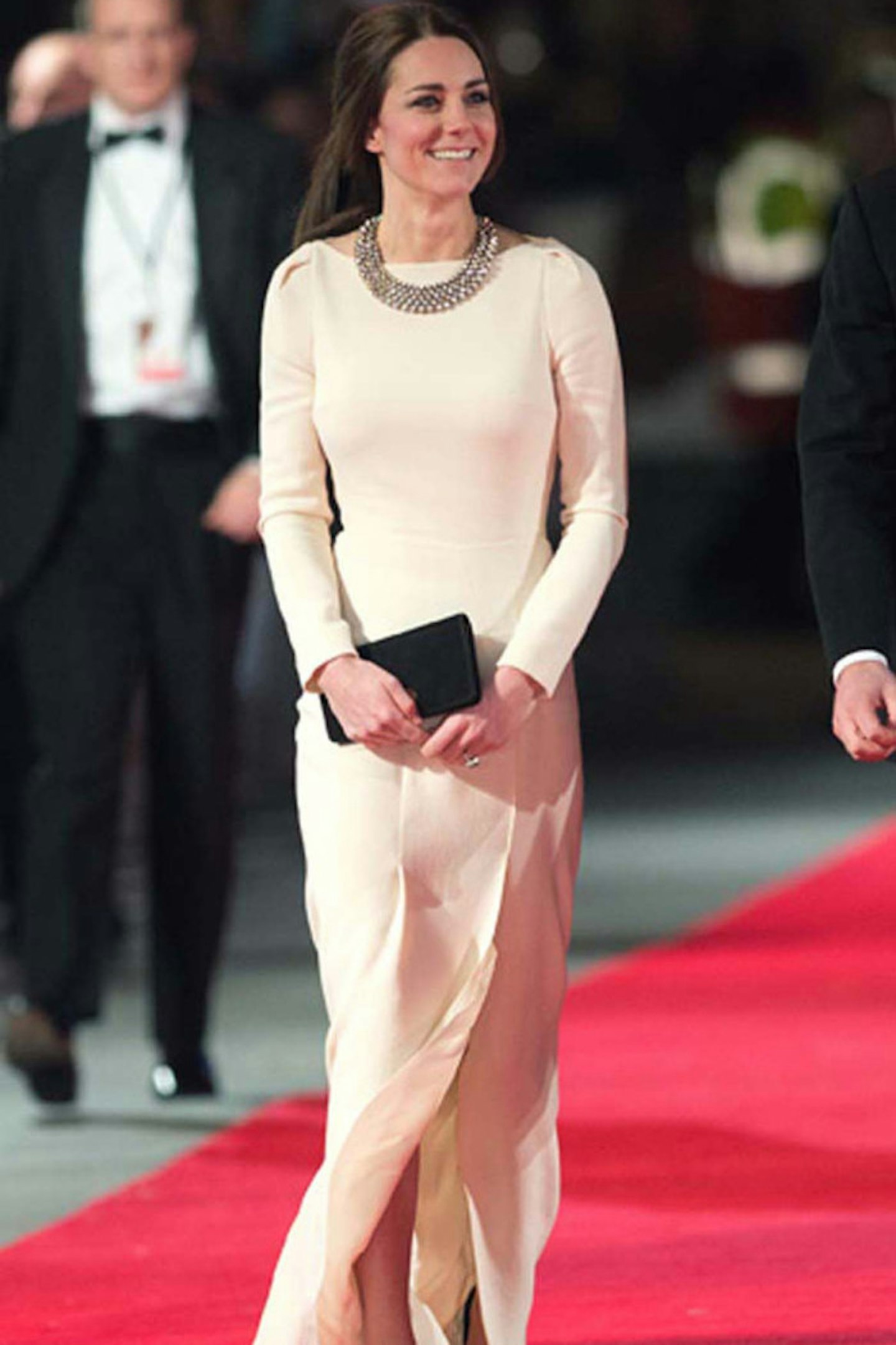 The Duchess of Cambridge in a Roland Mouret dress at the Nelson Mandela premiere, 5 December 2013