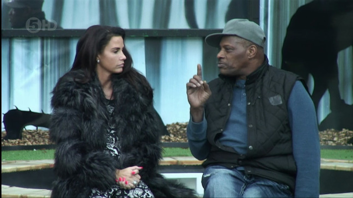Alexander in the Celebrity Big Brother house with Katie Price